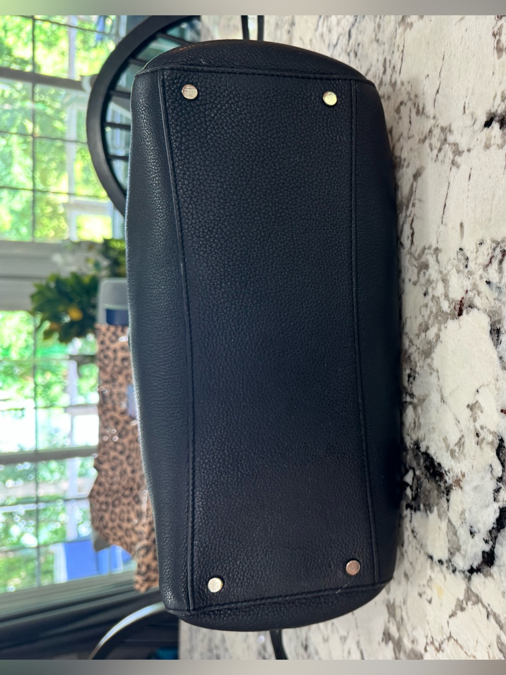 Kate Spade Classic Black Tote Bag with Gold Accent - Picture 5 of 13
